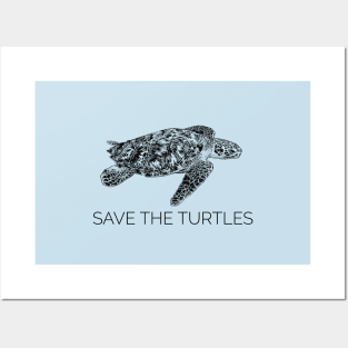 SAVE THE TURTLES Posters and Art